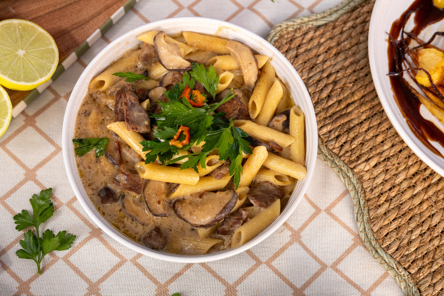 Beef Stroganoff & Creamy Mash